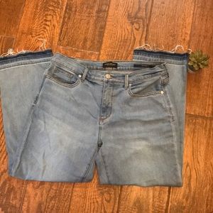 Banana Republic frayed crop jeans